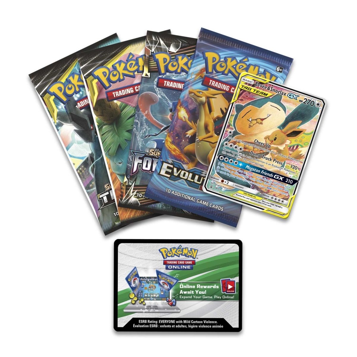 Pokémon TCG: TAG TEAM Tin (Eevee & Snorlax-GX) | Pokémon Center ...