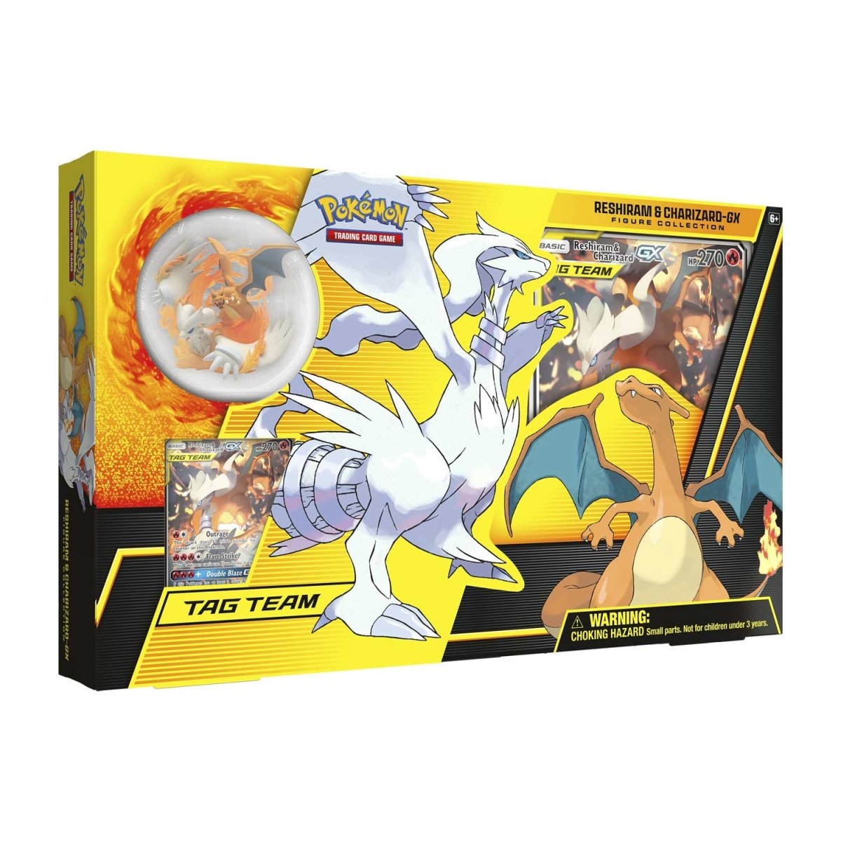 ポケモンカードゲーム Reshiram & Charizard.GX #097 TAG TEAM Pokemon Reshiram & Charizard GX Tag Team Gold Promo SM247 Jumbo
