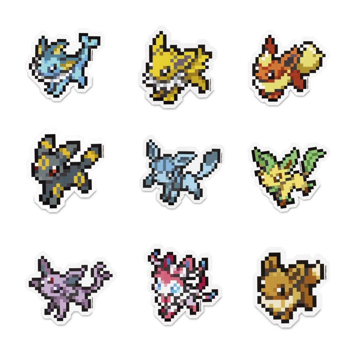 Eevee Pixel Collection! Stickers (9-Pack)