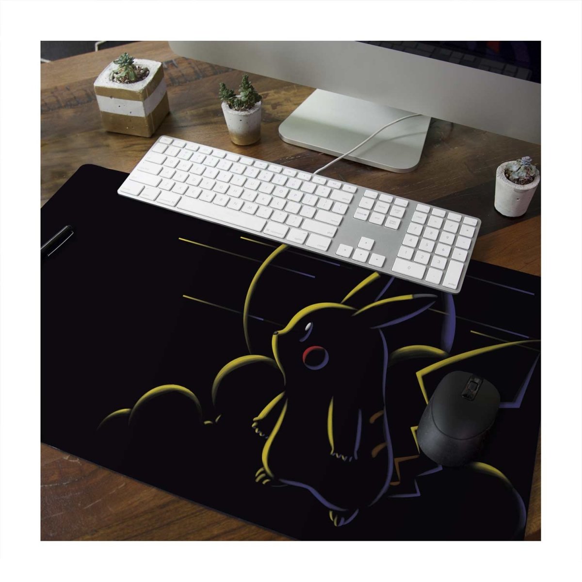 Tappetino Da Gioco Pokémon Pikachu Per TCG, Playmat Multifunzione 60x35 Cm