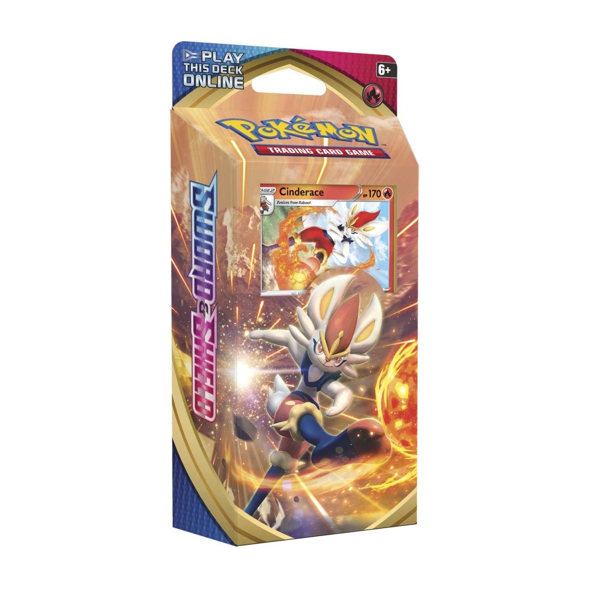 Pokémon TCG: Sword & Shield Cinderace Theme Deck | Pokémon Center ...