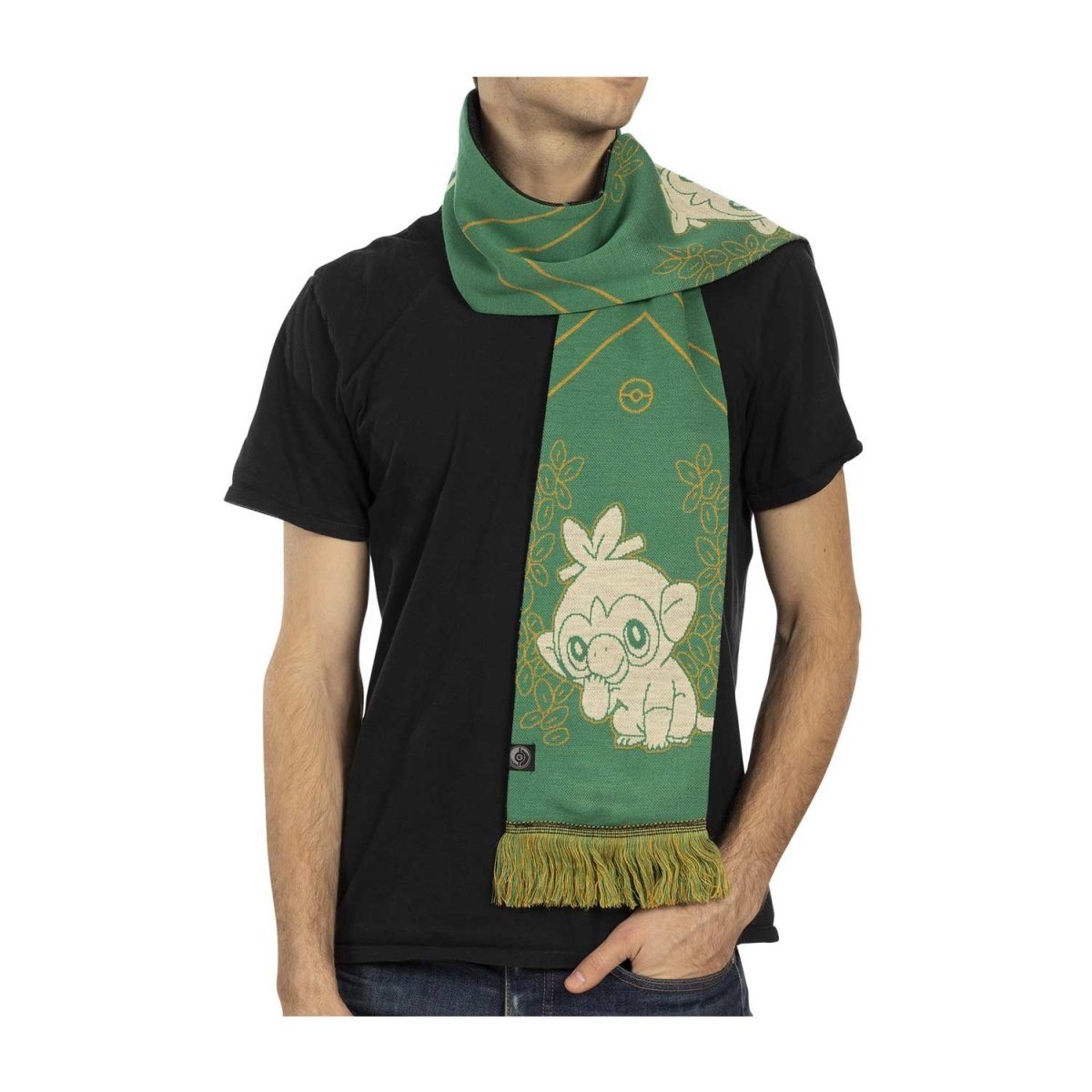 Grookey Galar First Partner Knit Scarf (One Size-Adult) | Pokémon