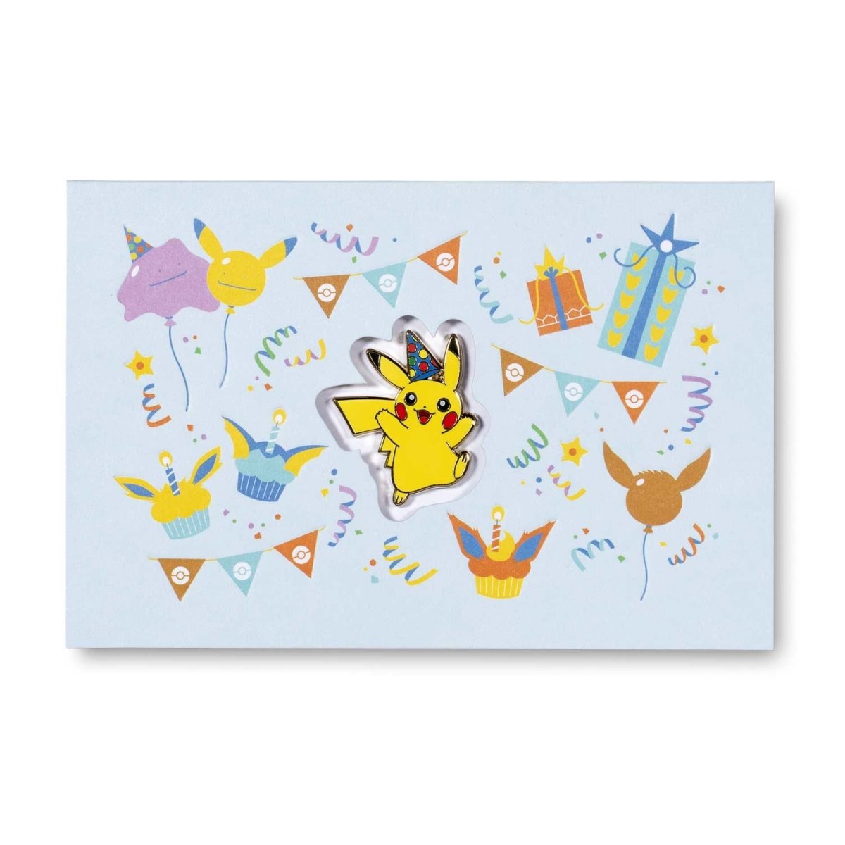 Pikachu Happy Birthday 2020 Pokémon Pin & Greeting Card