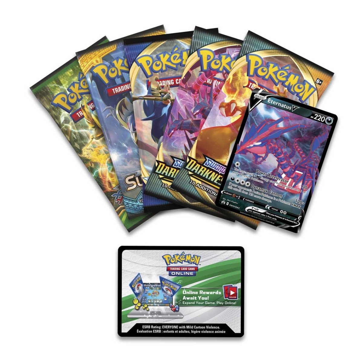 eternatus v pokemon card POKÉMON CARD GAME S8b 246/184 CSR main image 0