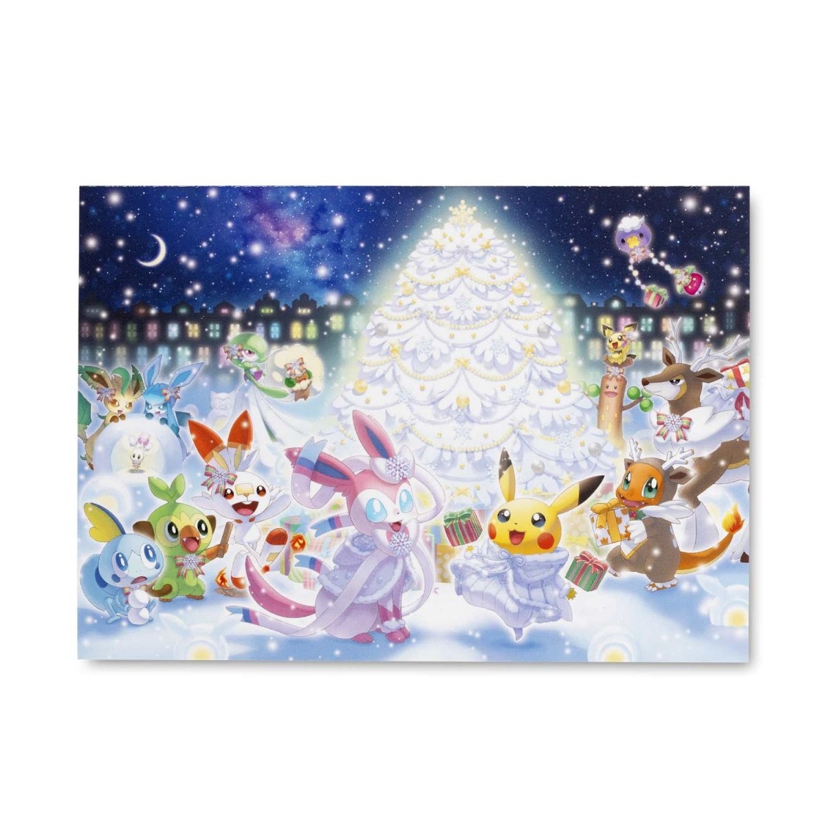 Pokémon Holiday Lights Postcards (10Pack) Pokémon Center Official Site