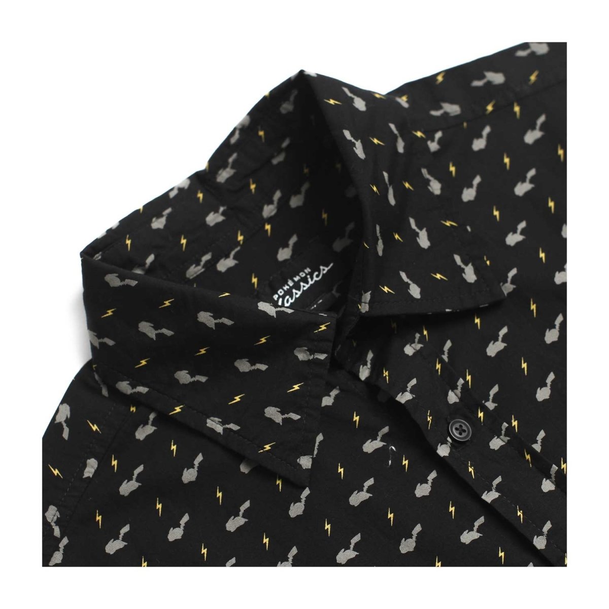 pikachu dress shirt Pokemon Black button up shirt with Pikachu