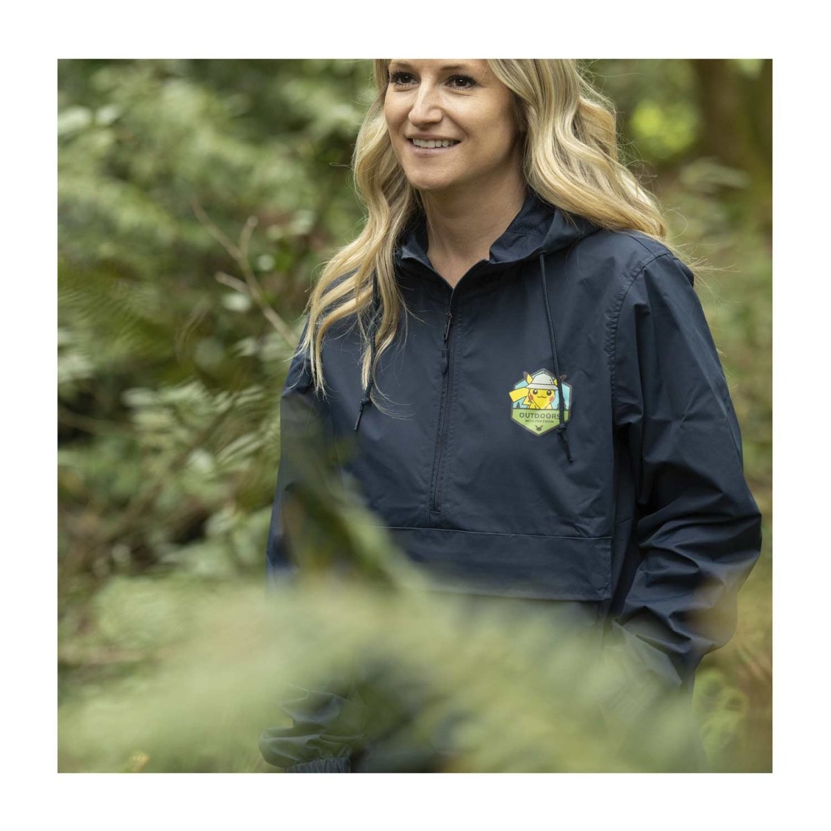 Outdoors with Pokémon Navy Windbreaker Jacket - Adult | Pokémon