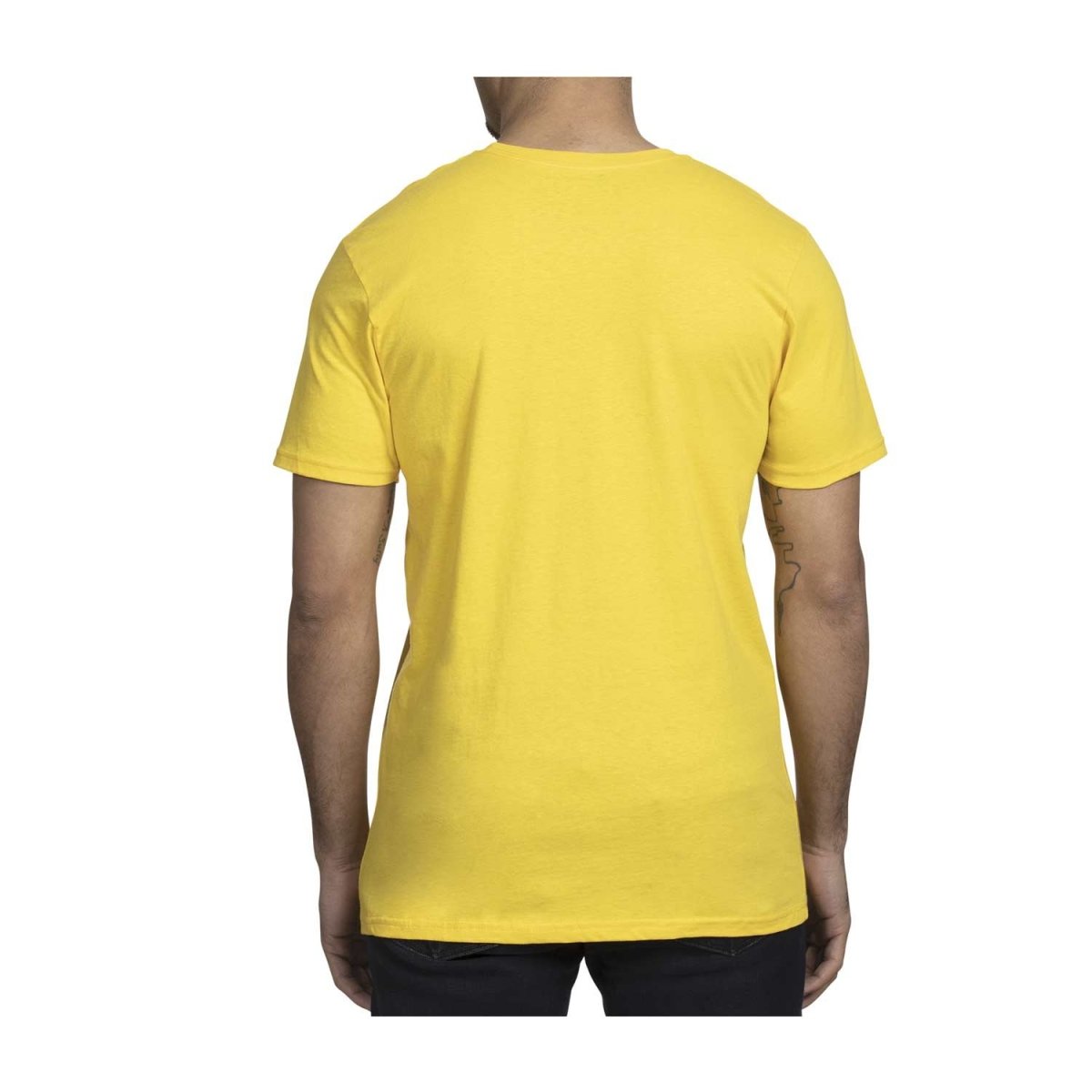 Pikachu & Silhouettes Yellow Relaxed Fit Crew Neck T-Shirt - Men ...