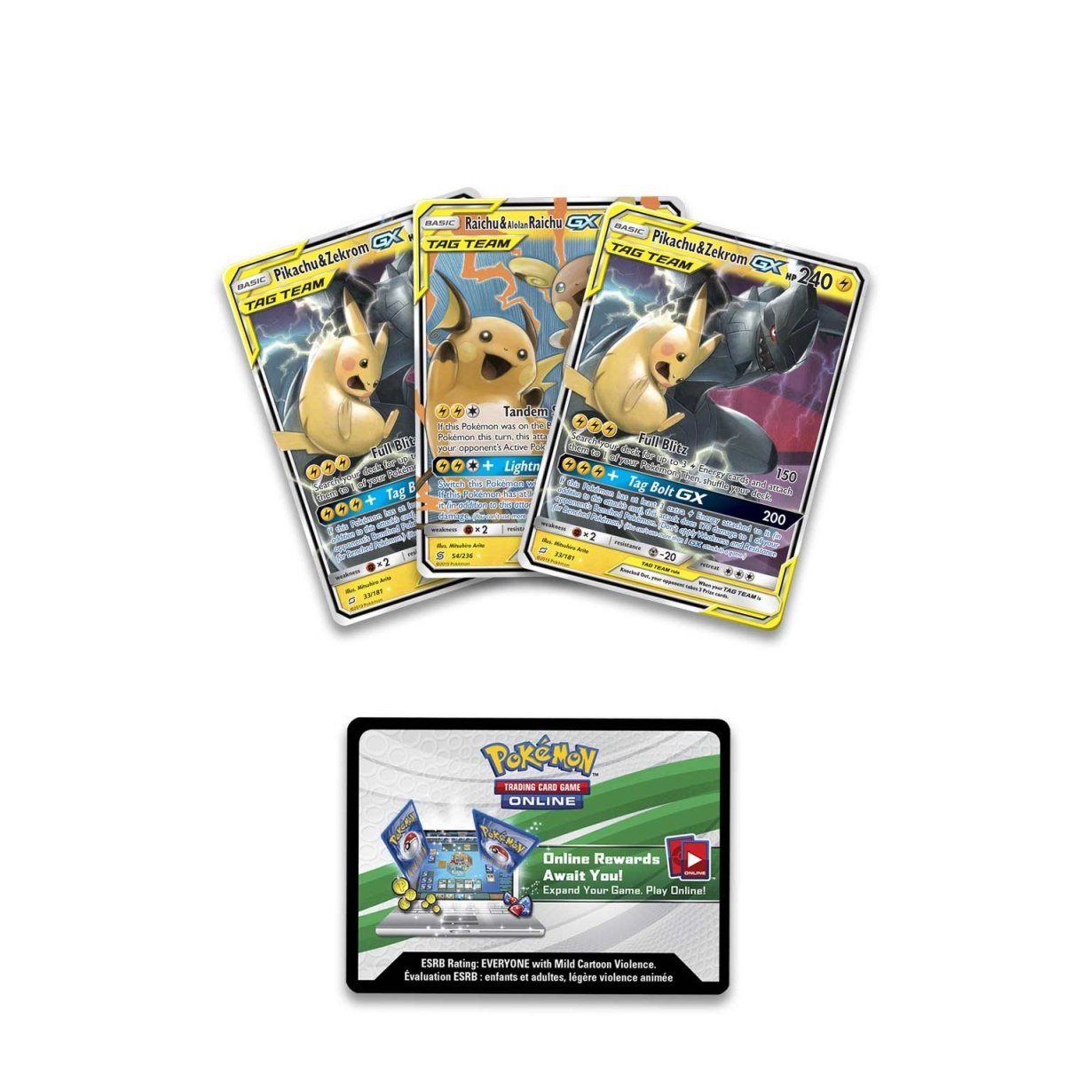 Pikachu e Zekrom-GX / Pikachu & Zekrom-GX (33/181), Busca de Cards
