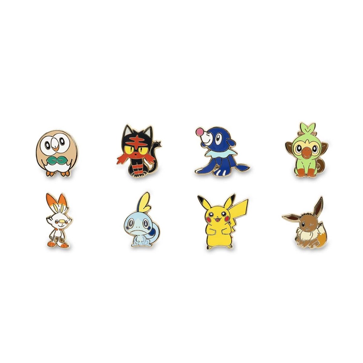 Alola & Galar First Partner with Pikachu & Eevee Lanyard & Mini Pokémon  Pins (8-Pack)