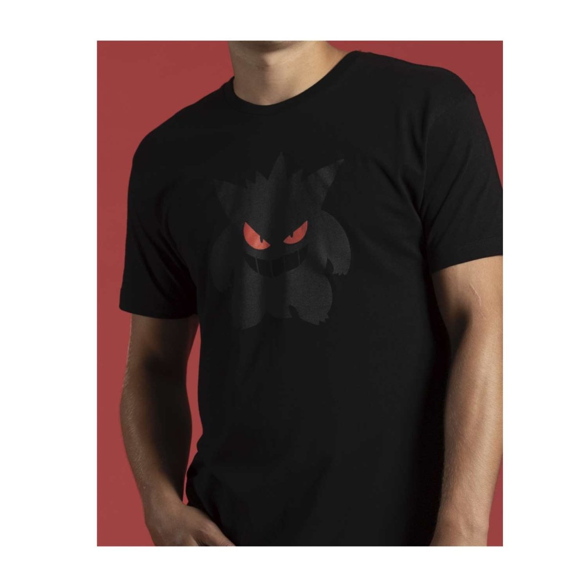 Eyes of Gengar Black Relaxed Fit Crew Neck T-Shirt - Adult