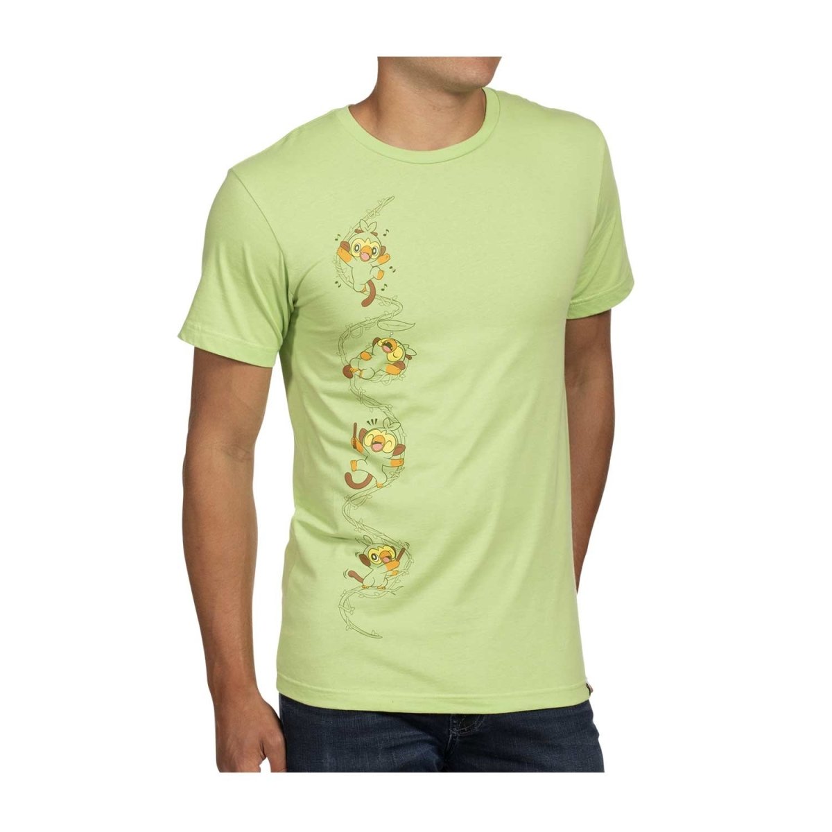 Grookey Key Lime Relaxed Fit Crew Neck T-Shirt - Adult | Pokémon