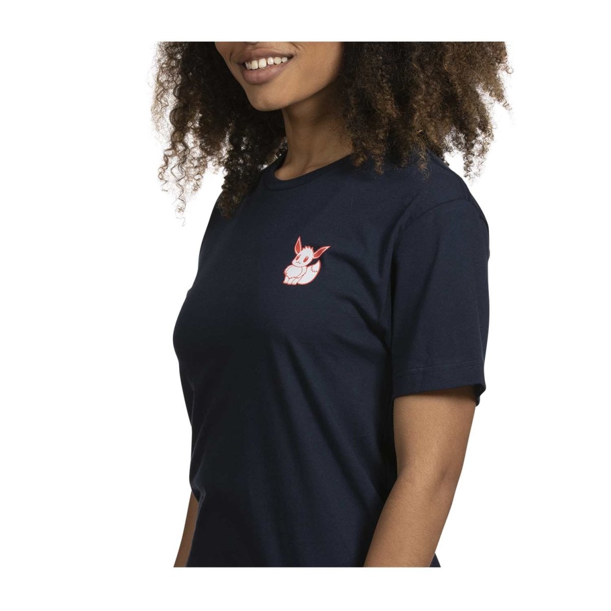 Gigantamax Eevee Navy Relaxed Fit Crew Neck T-Shirt - Adult
