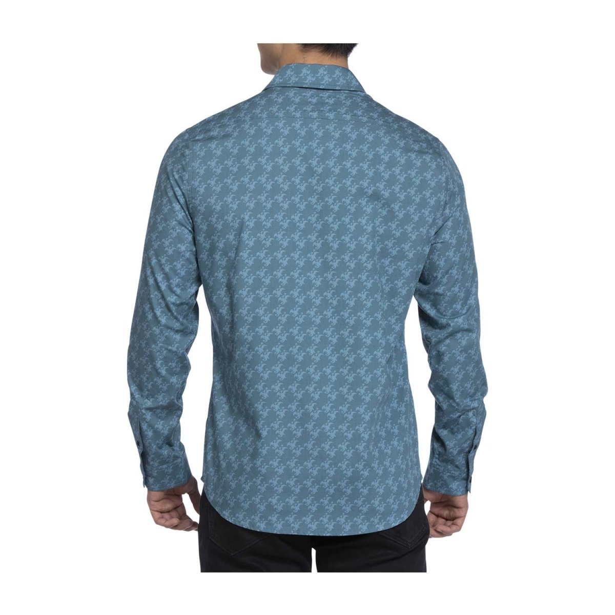 Pokmon Classics Charizard Teal Fitted Dress Shirt - Adult | Pokmon Center Official Site Pokmon Classics Charizard Teal Fitted Dress Shirt - Adult | Pokmon Center Official Site