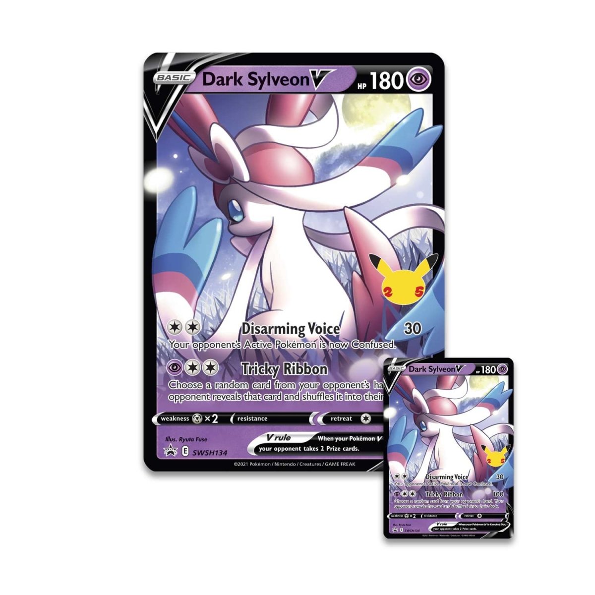 ポケモン - わるいニンフィアV　 DARK SYLVEON V CELEBRATIONS ポケモンカードゲーム Celebrations わるいニンフィア Dark