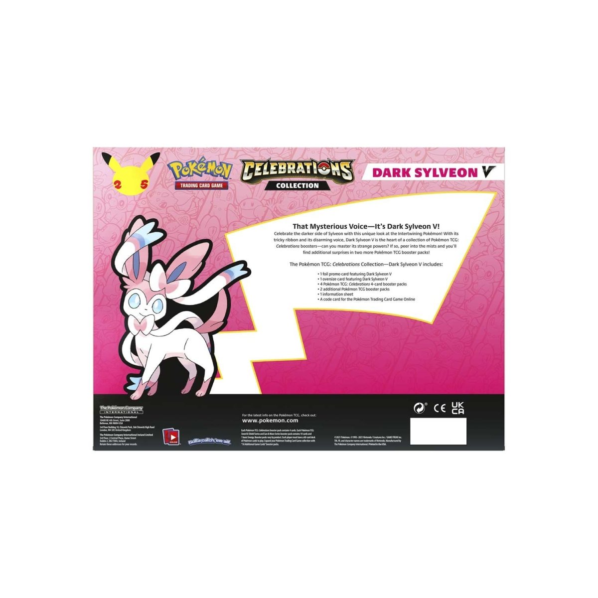 ポケモン - わるいニンフィアV　 DARK SYLVEON V CELEBRATIONS Pokémon TCG: Celebrations Collection (Dark Sylveon V