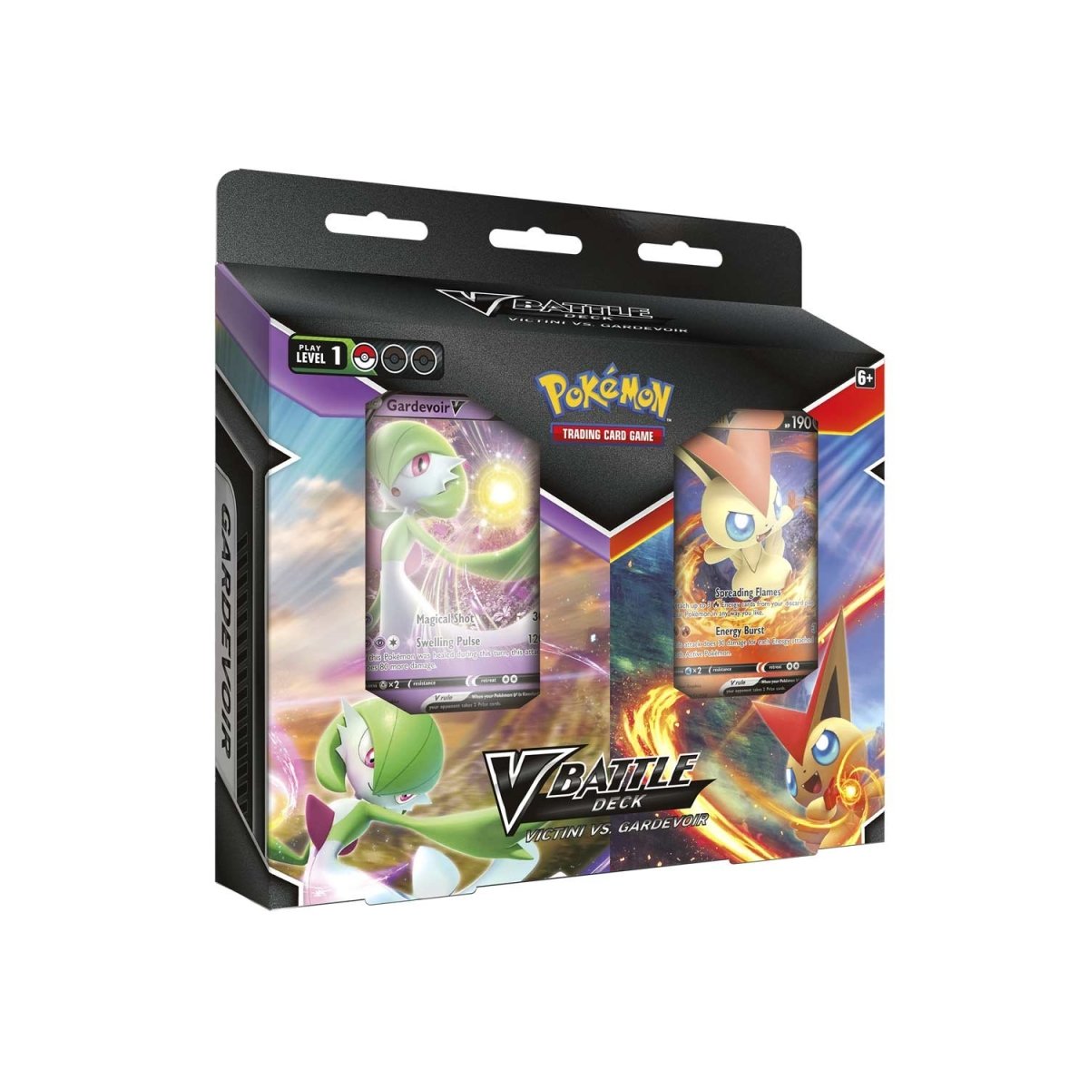 Deck De Combat Pokémon Victini V Ou Gardevoir V (aléatoire) - Jeu De Cartes à Partir De 6 Ans