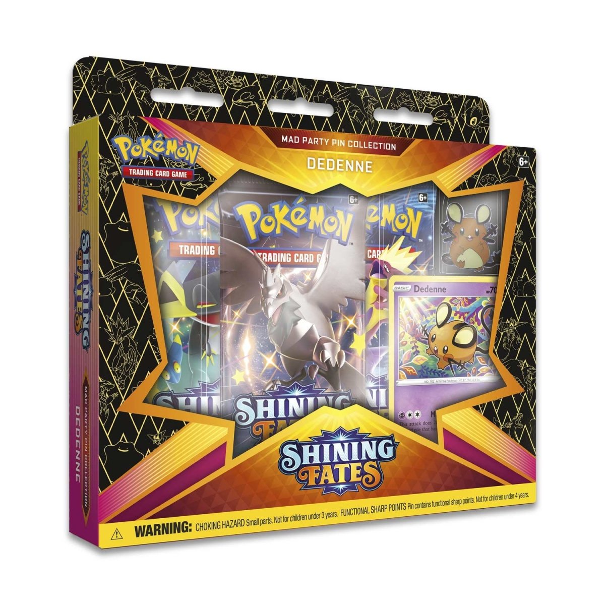 Pokémon TCG: Shining Fates Mad Party Pin Collection (Dedenne)