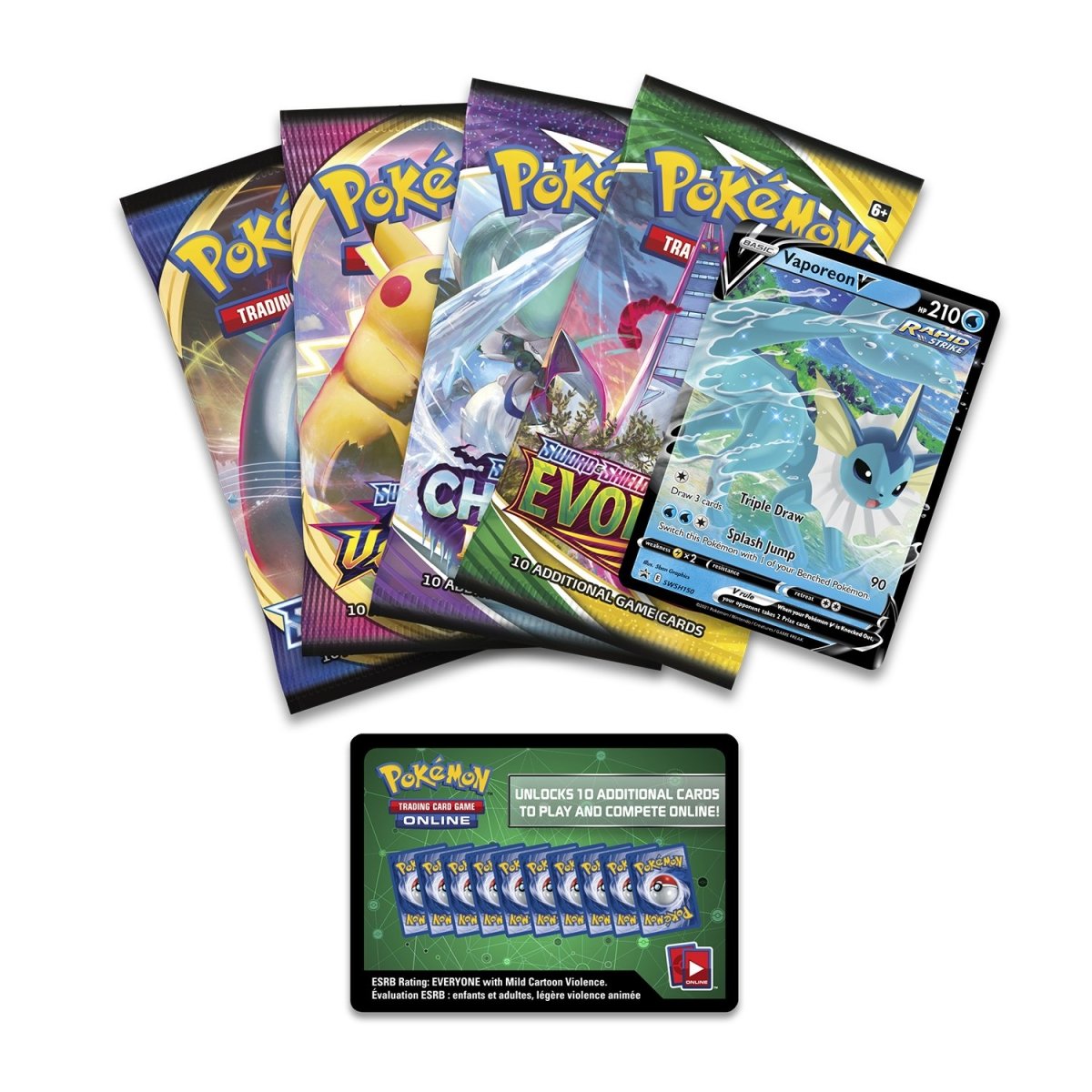 Pokémon TCG: Eevee Evolutions Tin (Vaporeon V)