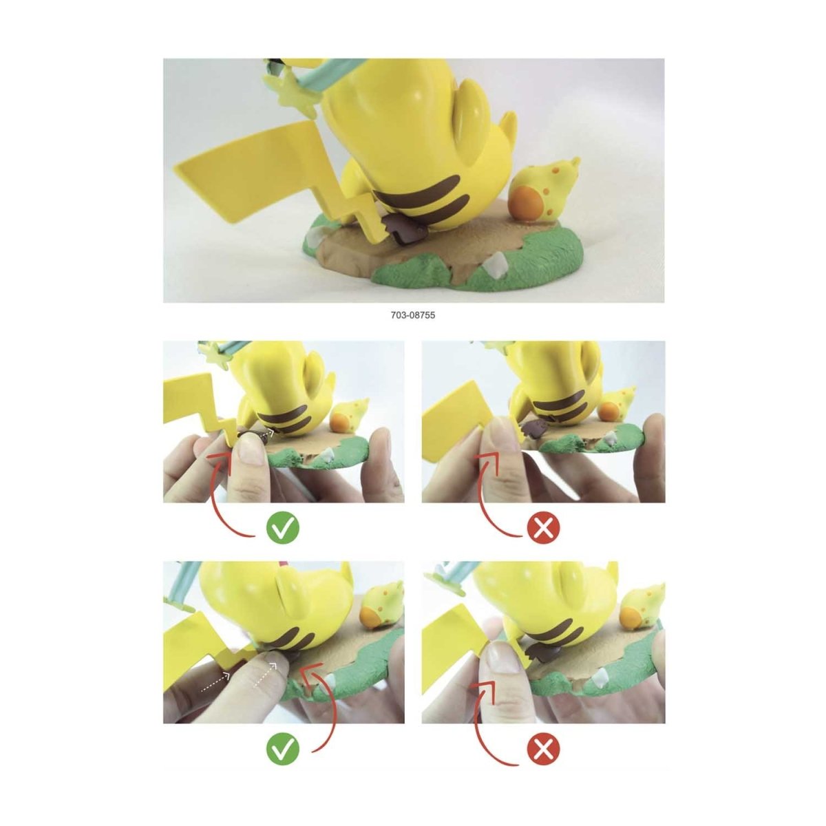 Surfing Pikachu Pokemon 4 figurine  Pokemon toys & games at