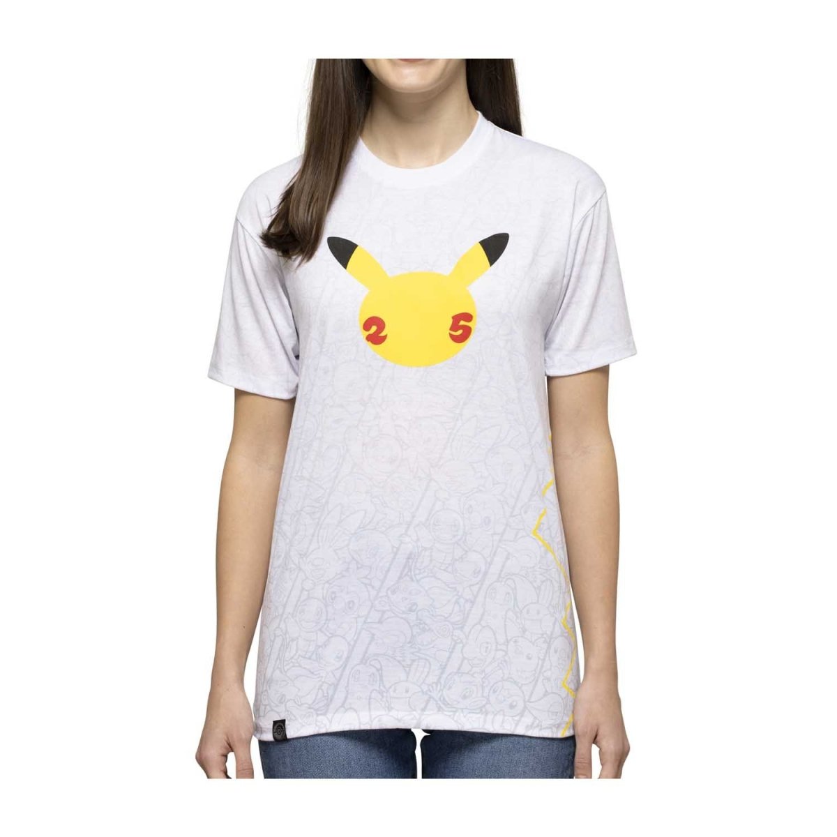 Pokémon Celebration White Allover-Print T-Shirt - Adult | Pokémon ...