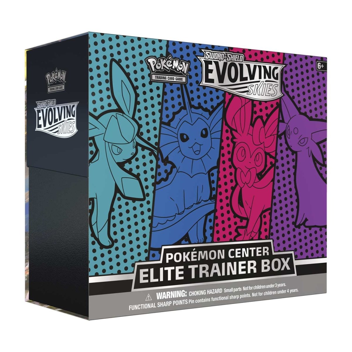 Pokemon Sword and Shield Evolving Skies Both Elite Trainer Box - 16 Booster  Packs