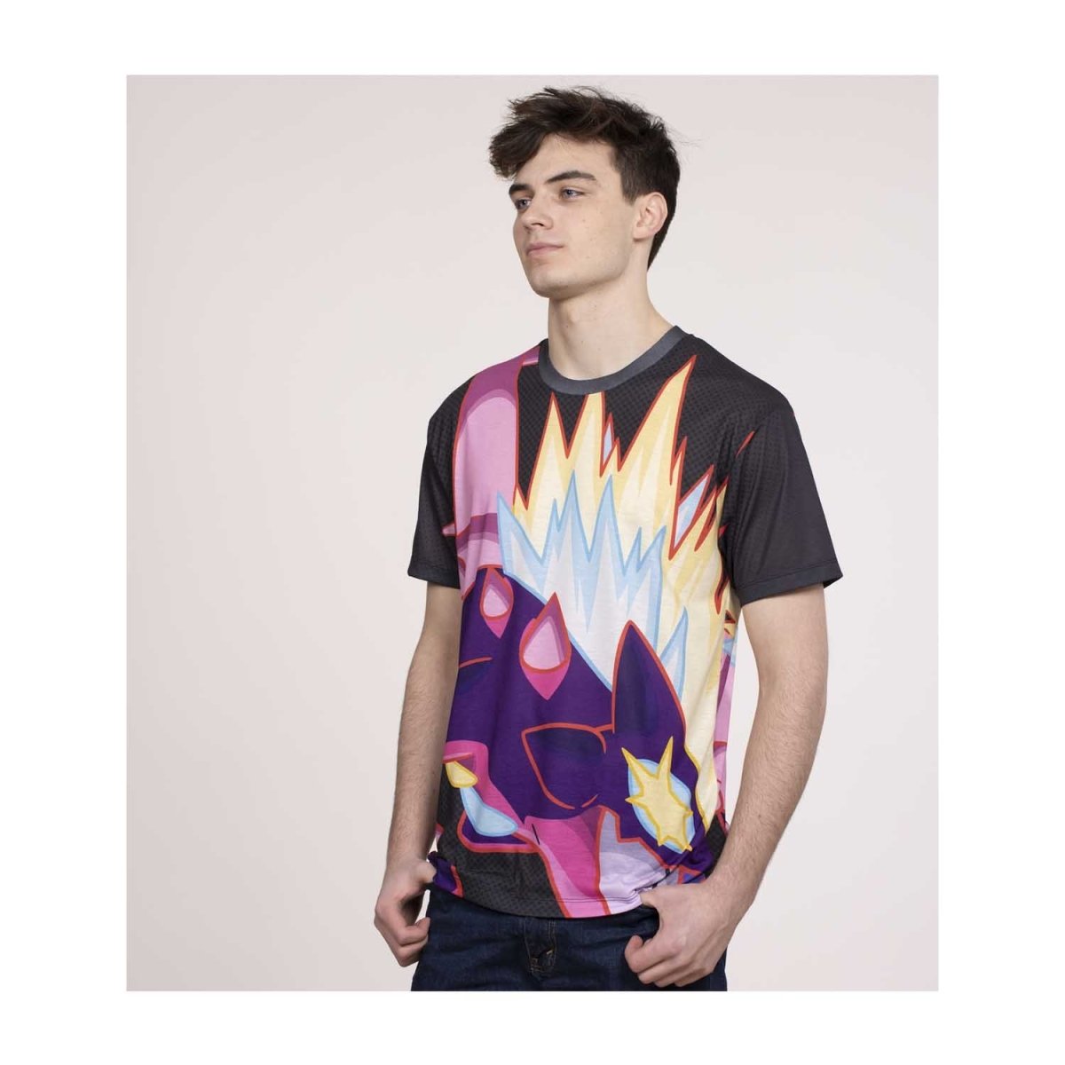 【WCS ポケセン】 Allover-Print Tシャツ Mサイズ Gigantamax Toxtricity Allover-Print T-Shirt - Adult