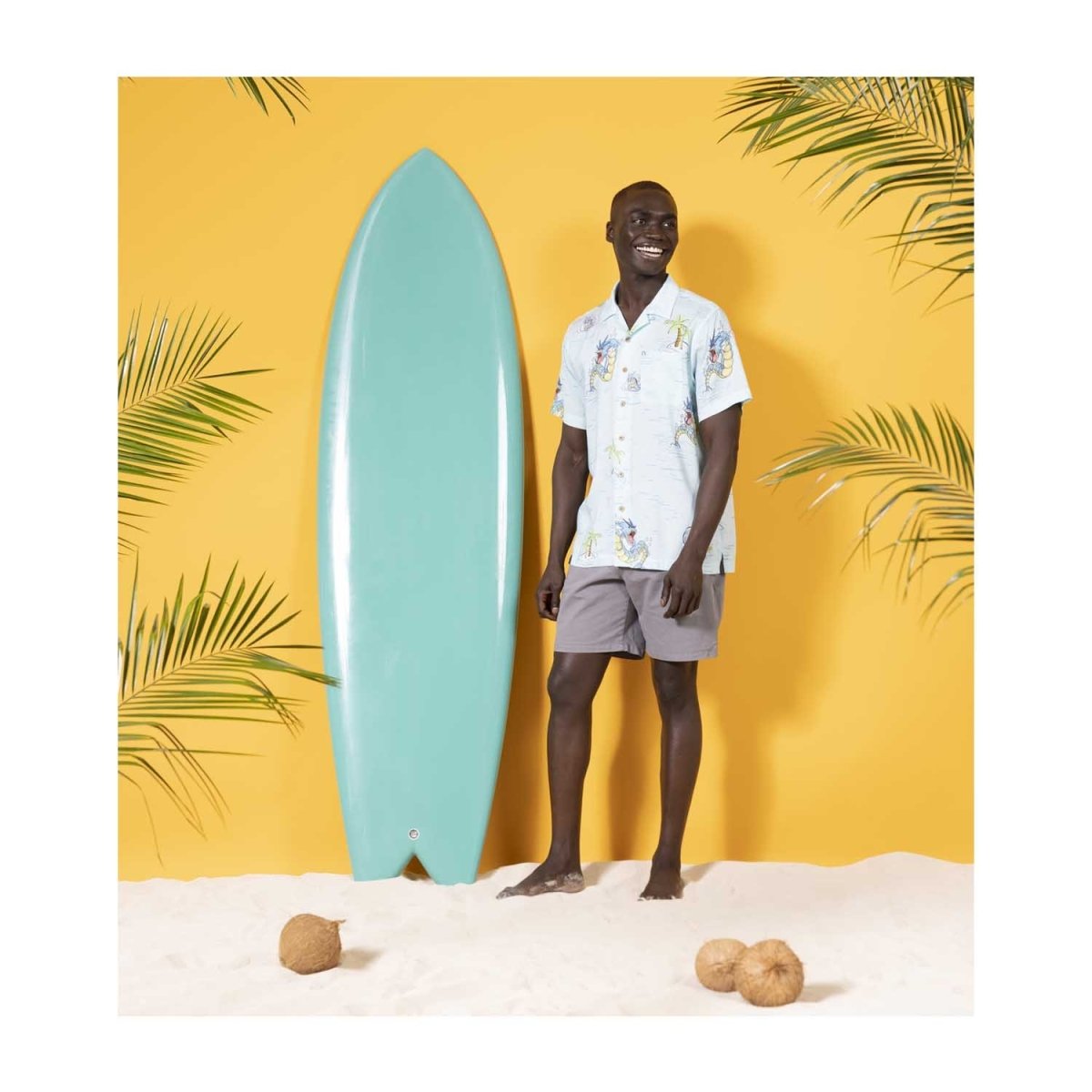 Pokémon Tropical Sea Surfing Tropical Shirt - Adult | Pokémon