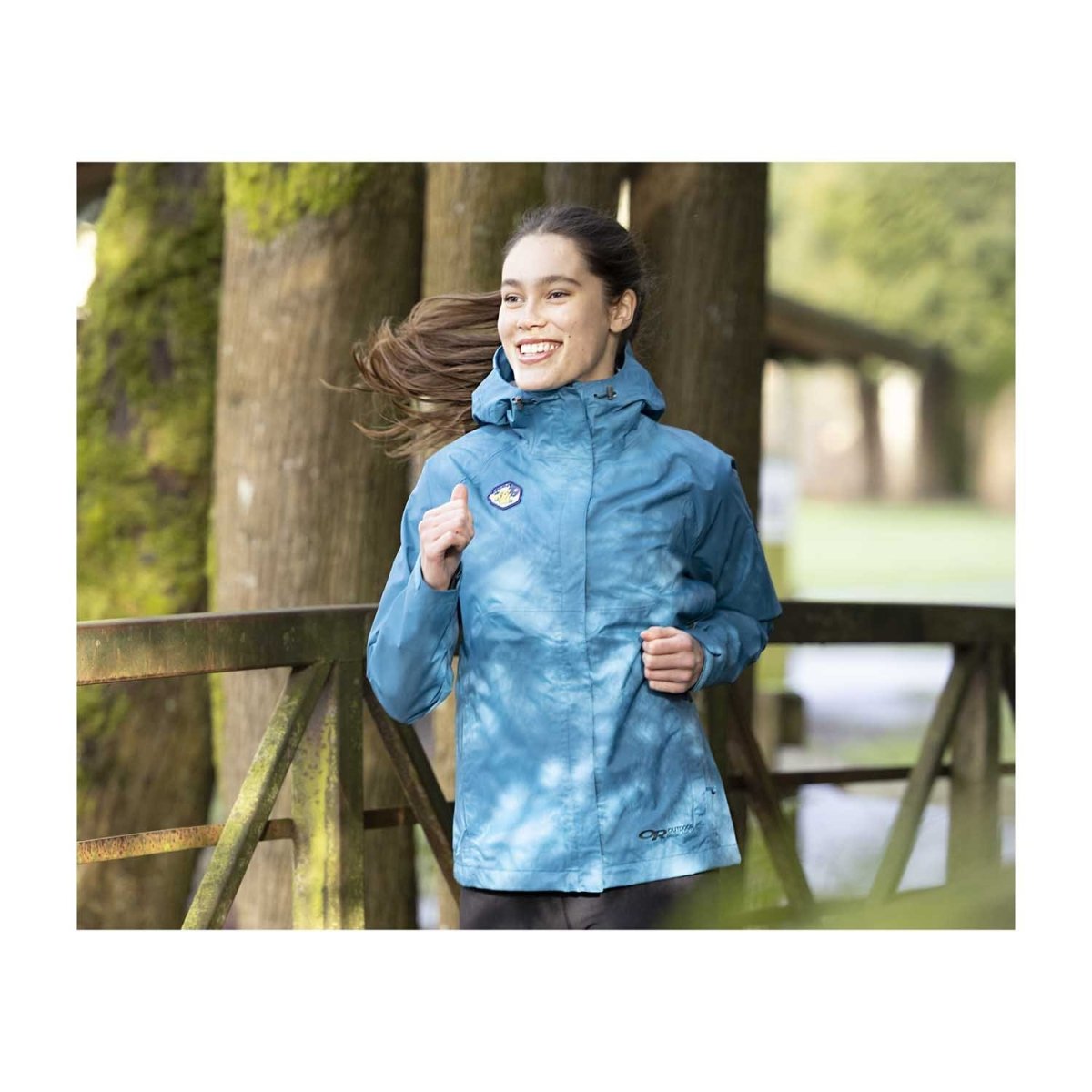 Outdoors with Pokémon Apollo Blue Rain Jacket by Outdoor Research