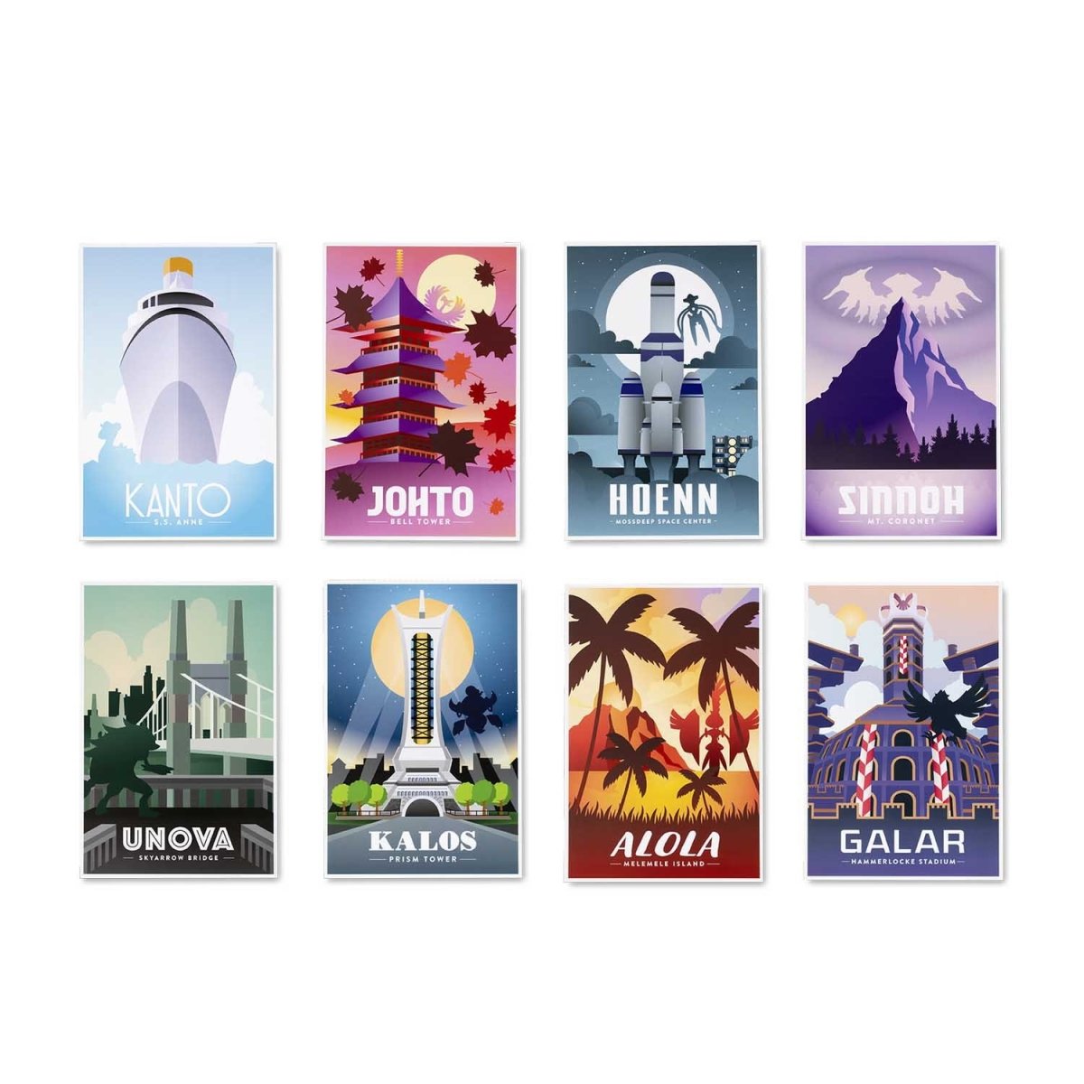 Destination Pokémon Posters (8-Pack)