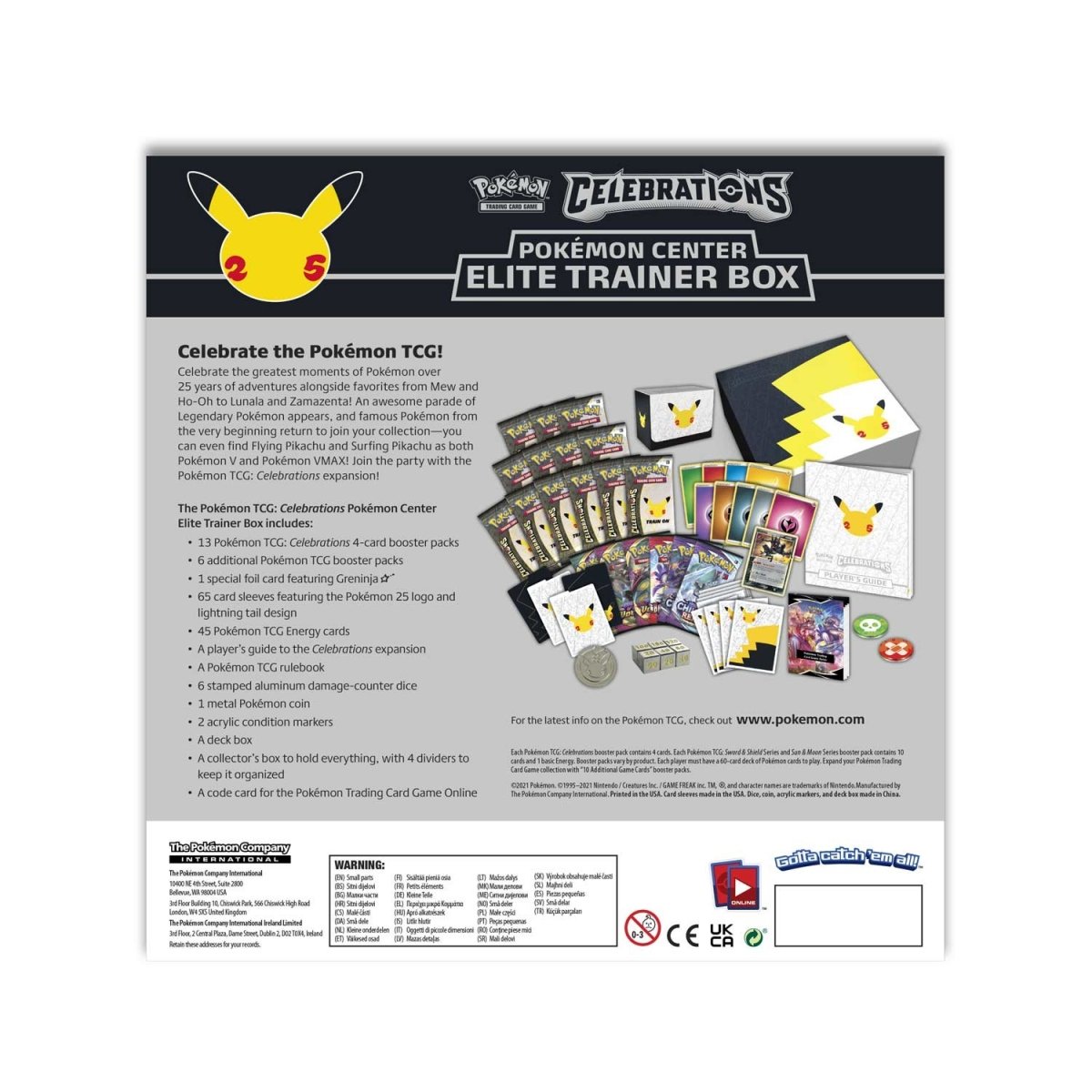 Amazon.com: Pokemon Trading Card Game: Celebrations Elite