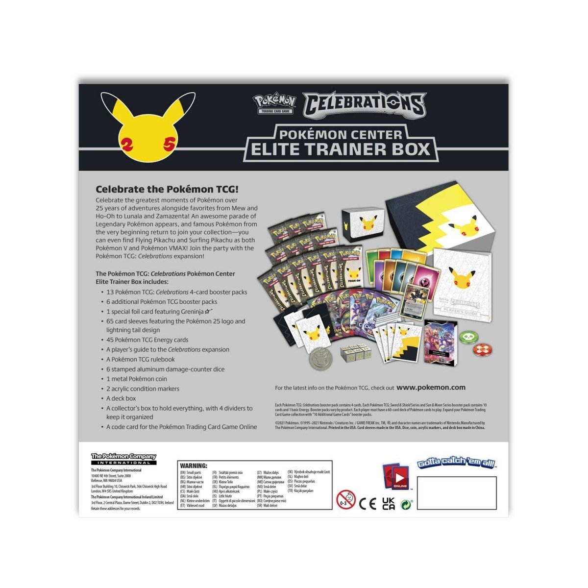 Pokemon Trading Card Game Celebrations Card Sleeves (65 Count) 