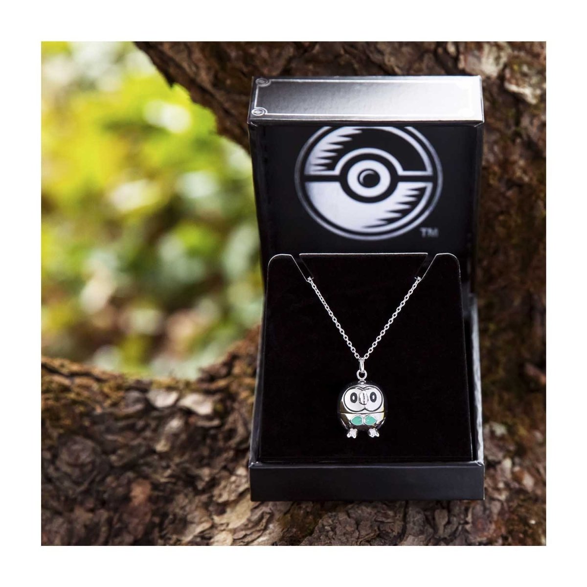 Pokémon Center × RockLove: Rowlet Pendant Necklace | Pokémon