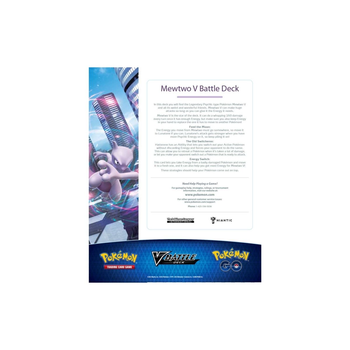 Pokémon TCG Pokémon GO Mewtwo V Battle Deck 4x Lot - US
