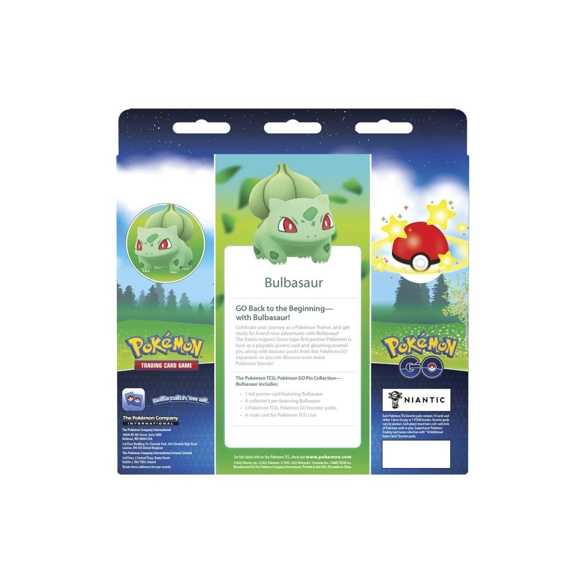 Pokémon TCG: Pokémon GO Pin Collection (Bulbasaur)