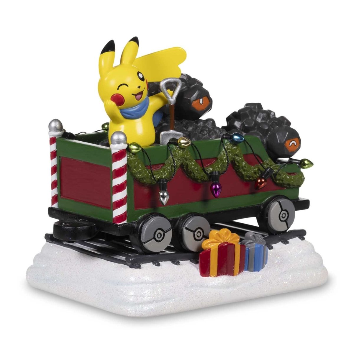 ポケモントレイン　フィギュア Delibird Holiday Express: Rolycoly Coal Car Figure | Pokémon