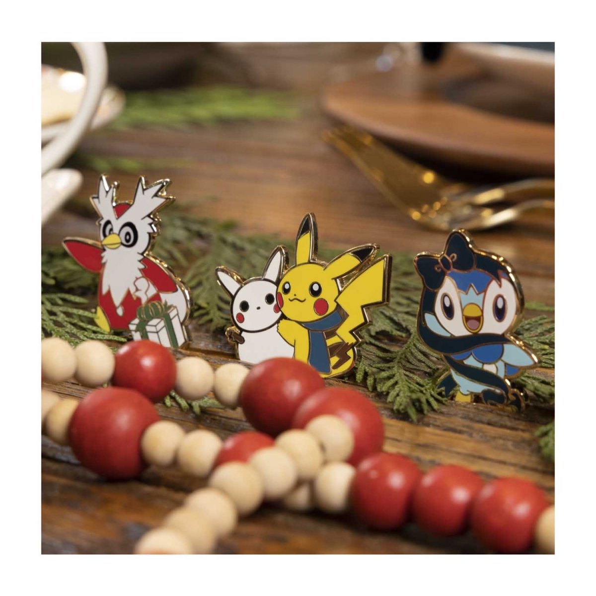 Pokémon Christmas in the Sea Logo Pins