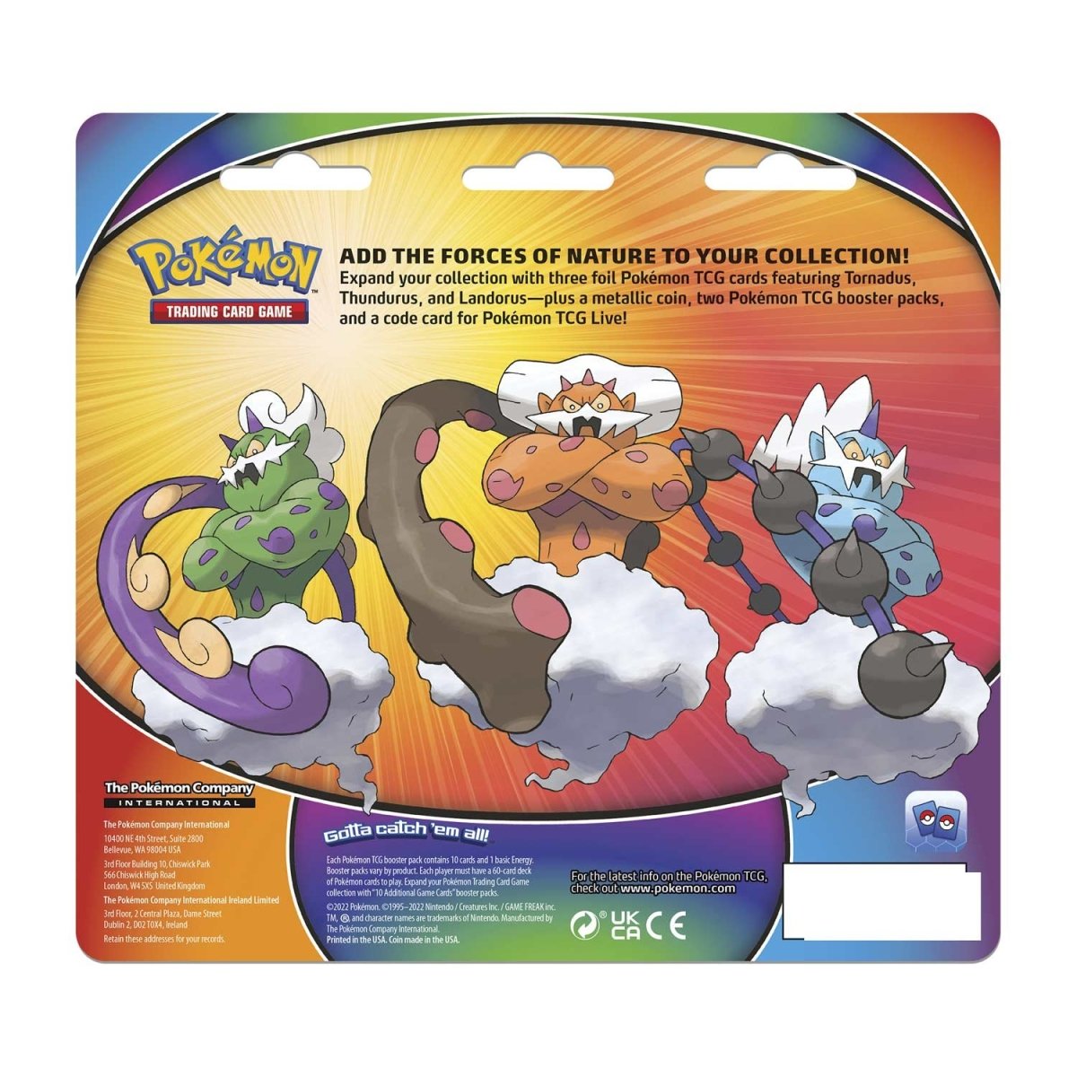 Pokémon Tcg: Box Pokémon Lendários Forças Da Natureza - Thundurus