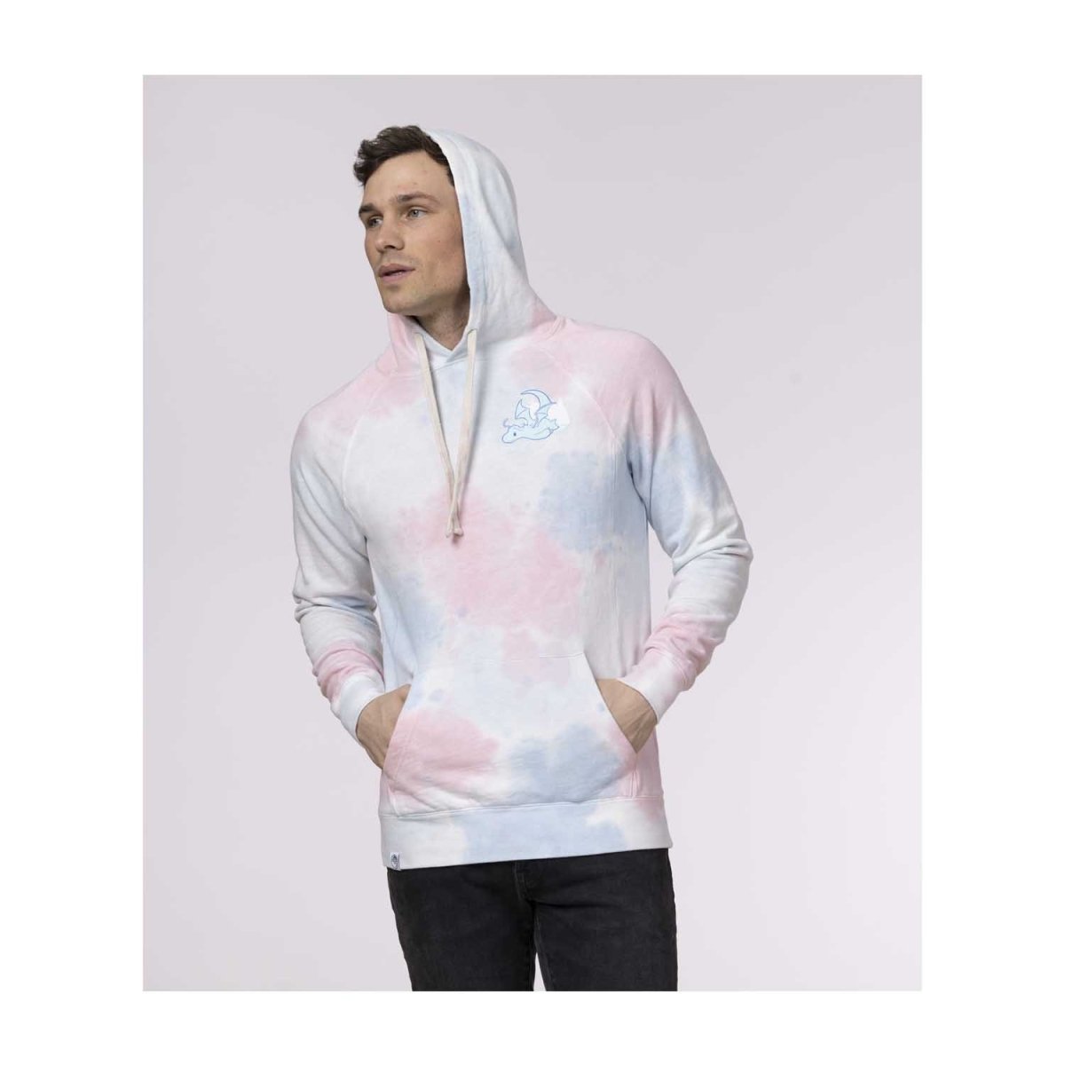 Pink and blue tie dye hoodie deals