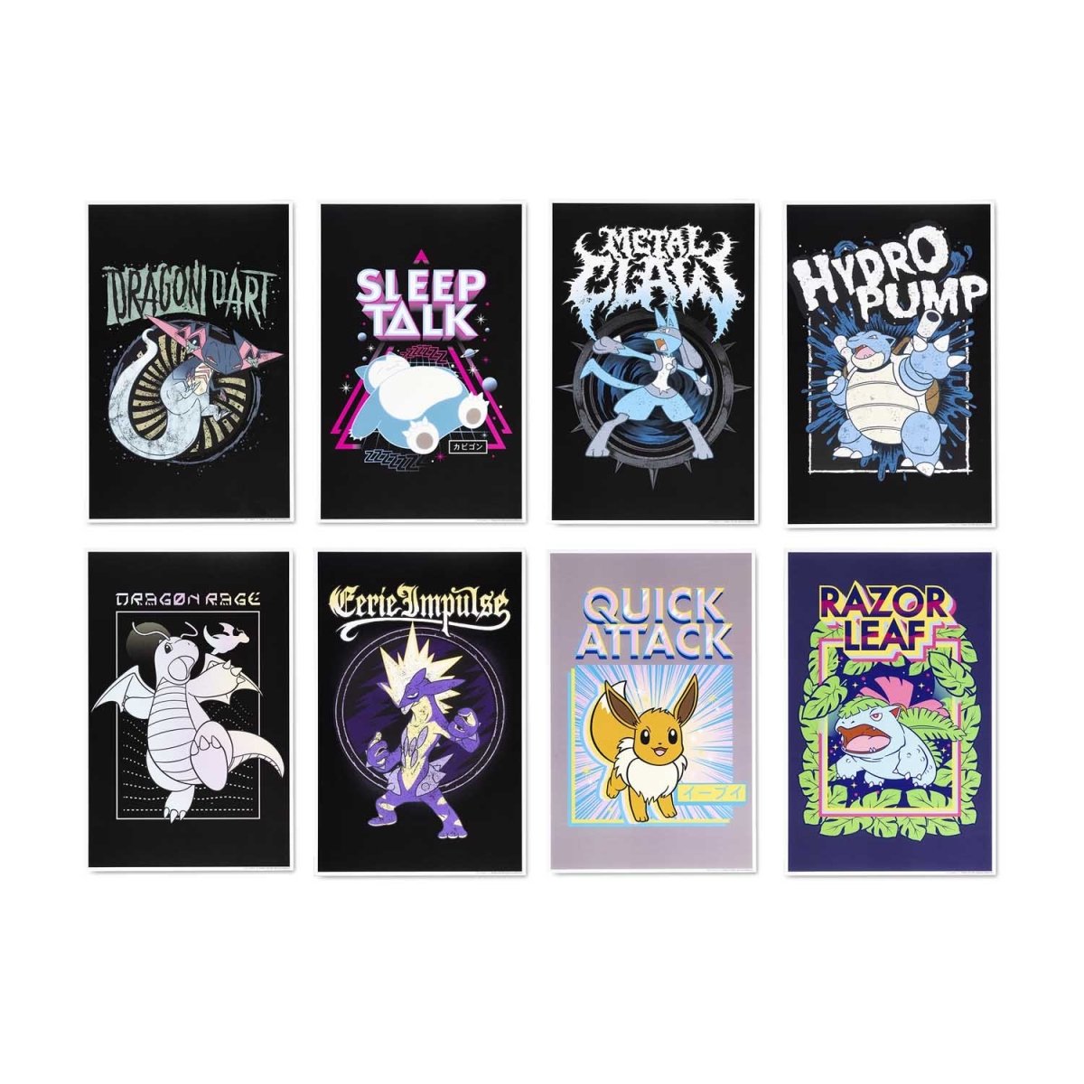 最前線の Pokémon Greatest Hits Posters (8-Pack) | Pokémon Center ポスター
