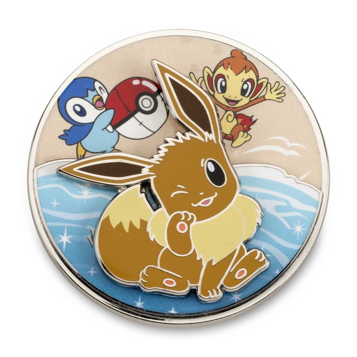 Shiny Eevee Pin Badge – Cup of Cards