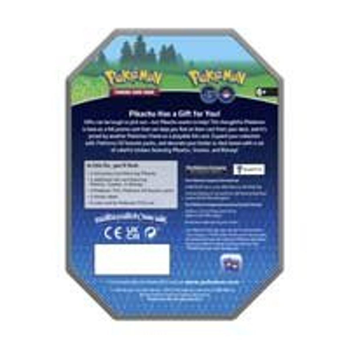 Jogo de Cartas POKEMON Pkm Swsh10.5 Pokémon Go Gift Tin  Pikachu/Blissey/Snorlax