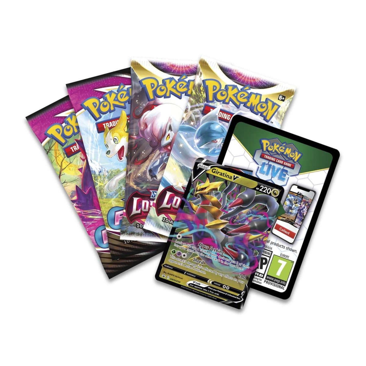 Pokemon TCG: GIRATINA V HIDDEN POTENTIAL TIN 5 Packs FACTORY