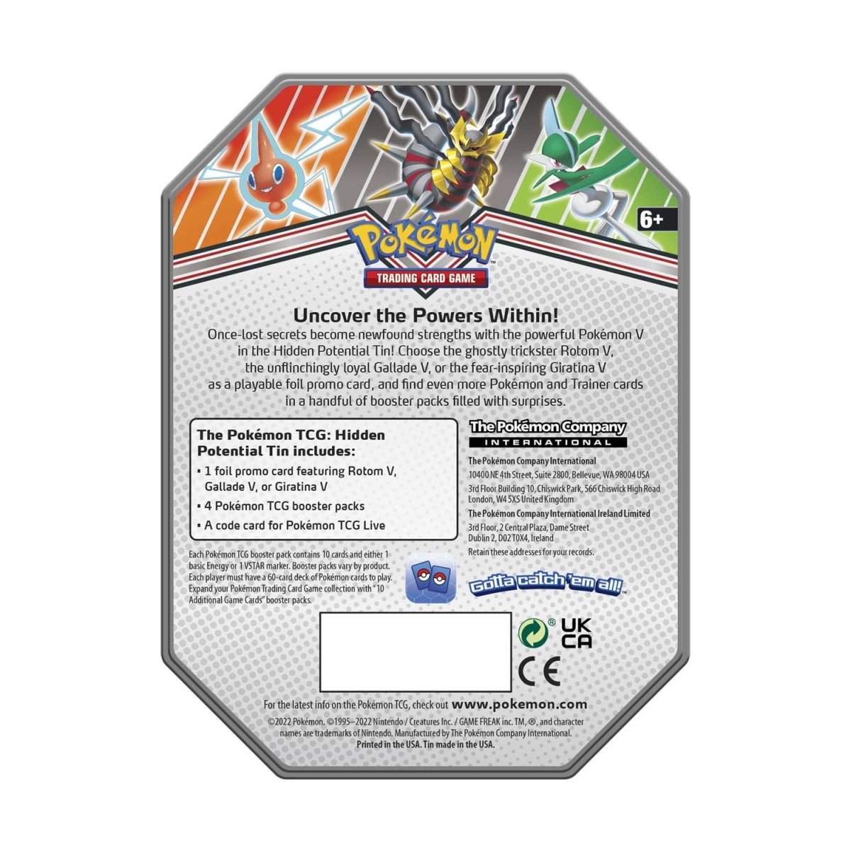 Fall 2022 Tins Feature Giratina, Rotom, and Gallade V