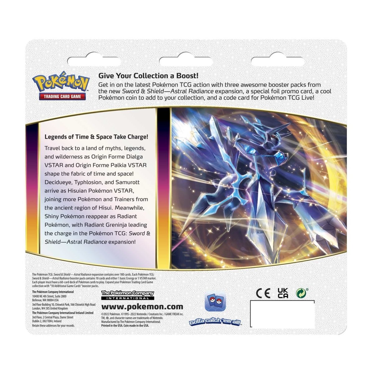 Pokemon TCG: 3 Booster Packs & 1 Random Foil | Includes 3 Blister Packs of  Random Cards & 1 Individually Packed Holofoil Promo Card, 097712556710