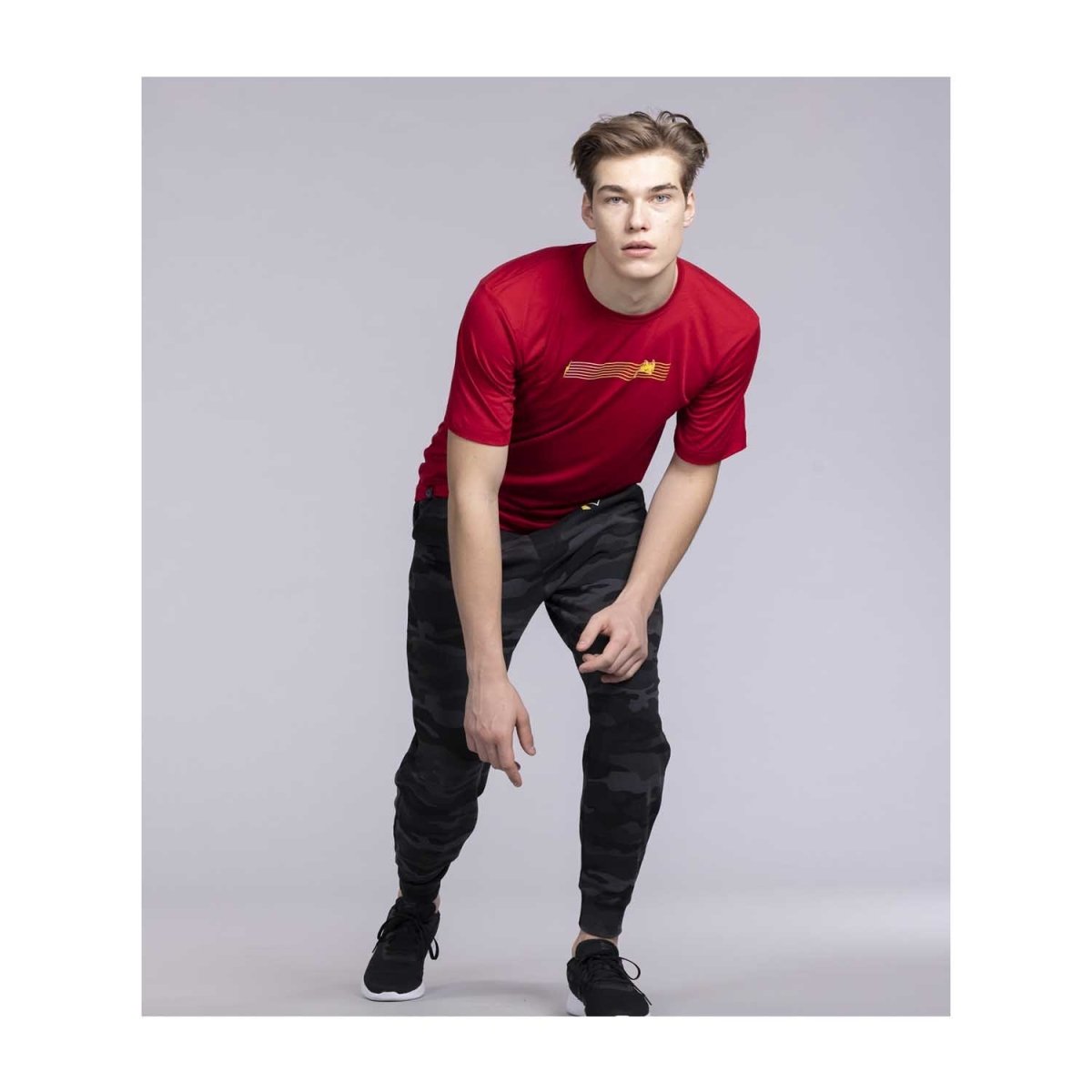 Pikachu Pokémon Active Red Performance T-Shirt - Men | Pokémon