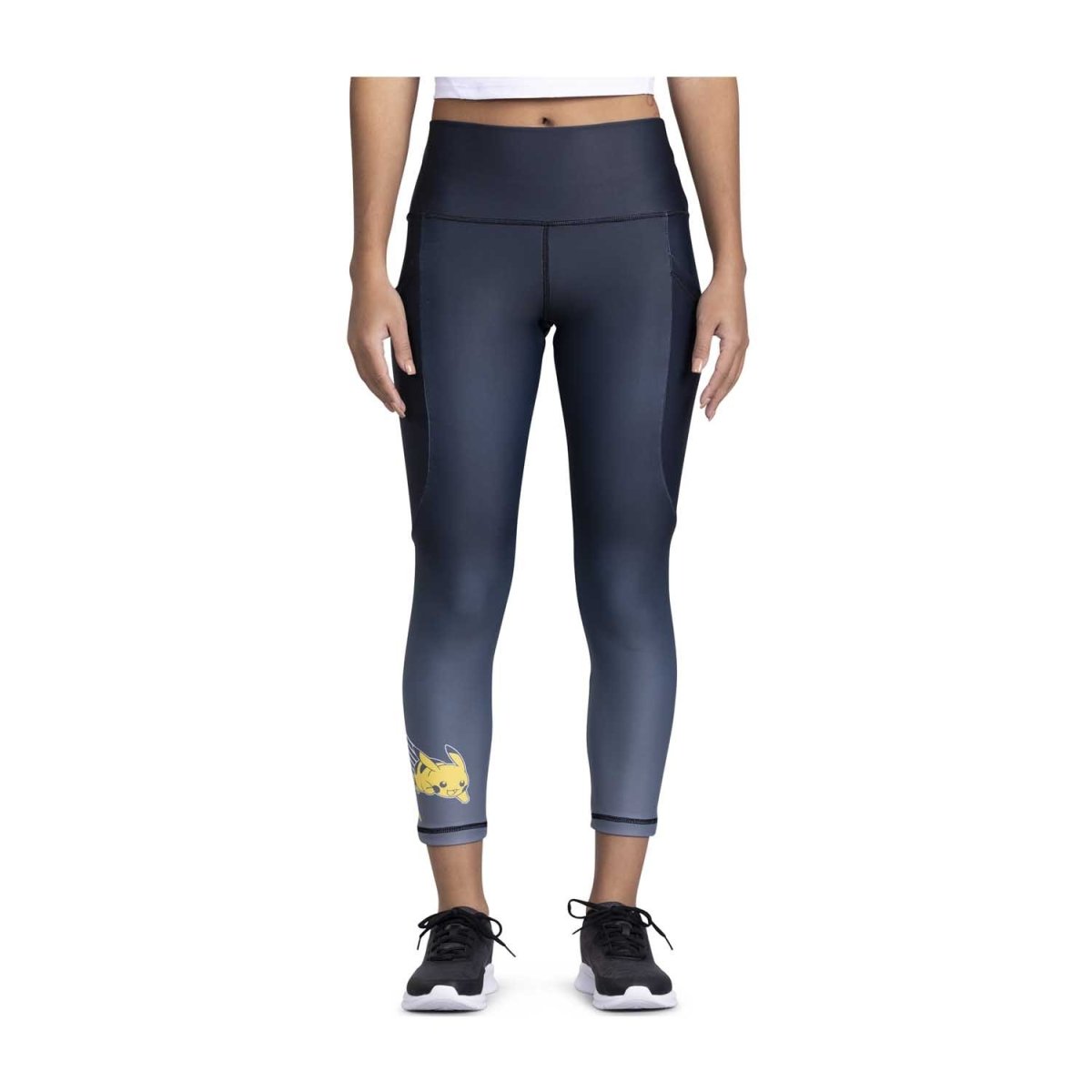 Pikachu Pokémon Active Black & Gray 7/8 Length Leggings - Women