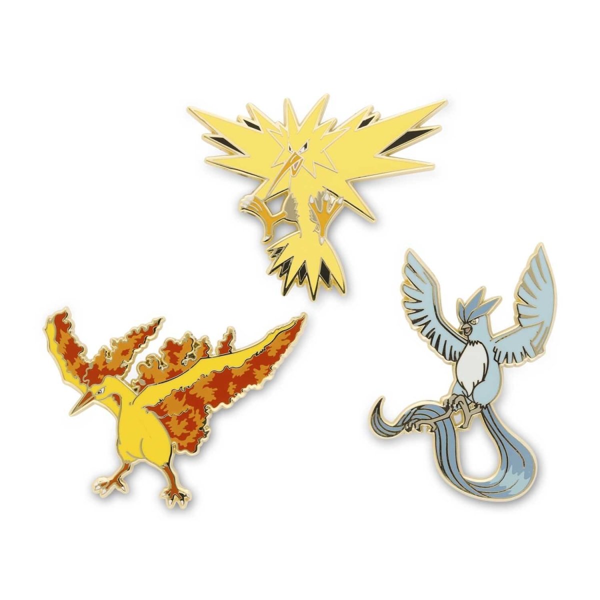 Articuno, Zapdos & Moltres Pokémon Pins (3-Pack)