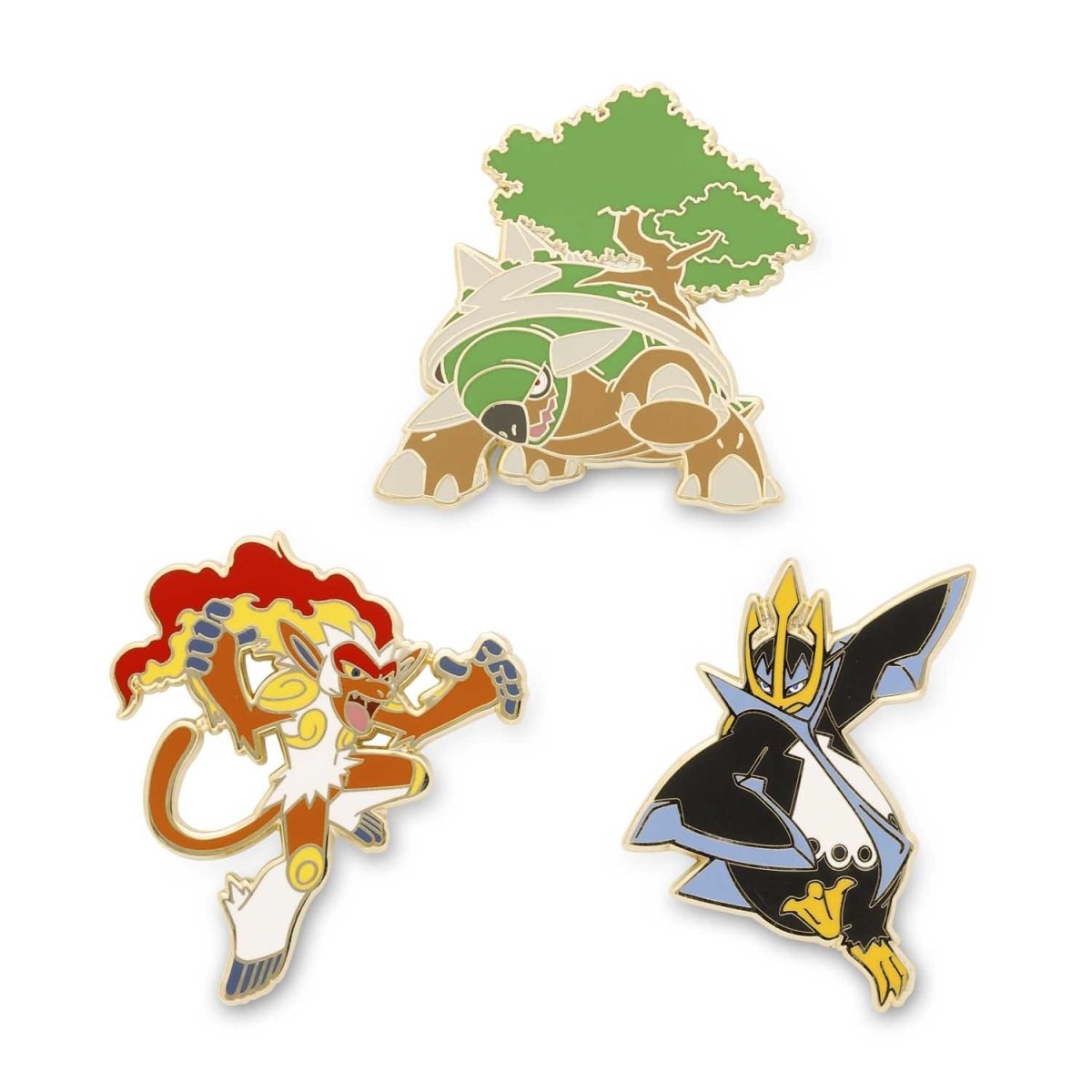 Torterra Infernape Empoleon Pok mon Pins 3 Pack Pok mon Center