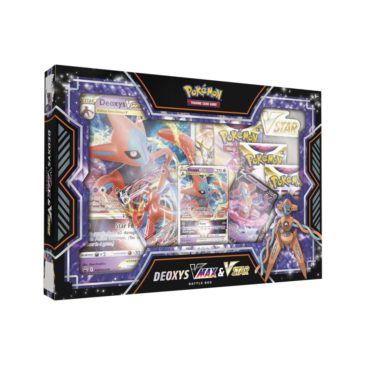 Spanish Pokemon Pack 6 Collectible card game boxes Deoxys Vmax